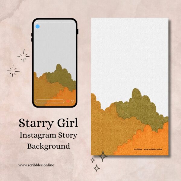 a handdrawn watercolor art of grass in different colors, designed to be used as instagram story background by scribblee
